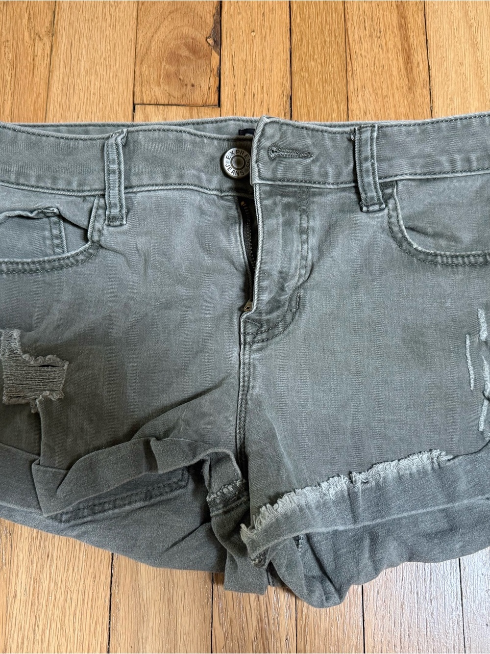 Express Olive Green shorts